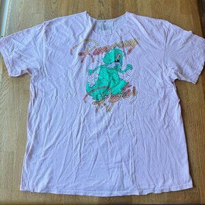 Nickelodeon Rugrats Pink Reptar Shirt Runaway Reptar Size 2XL